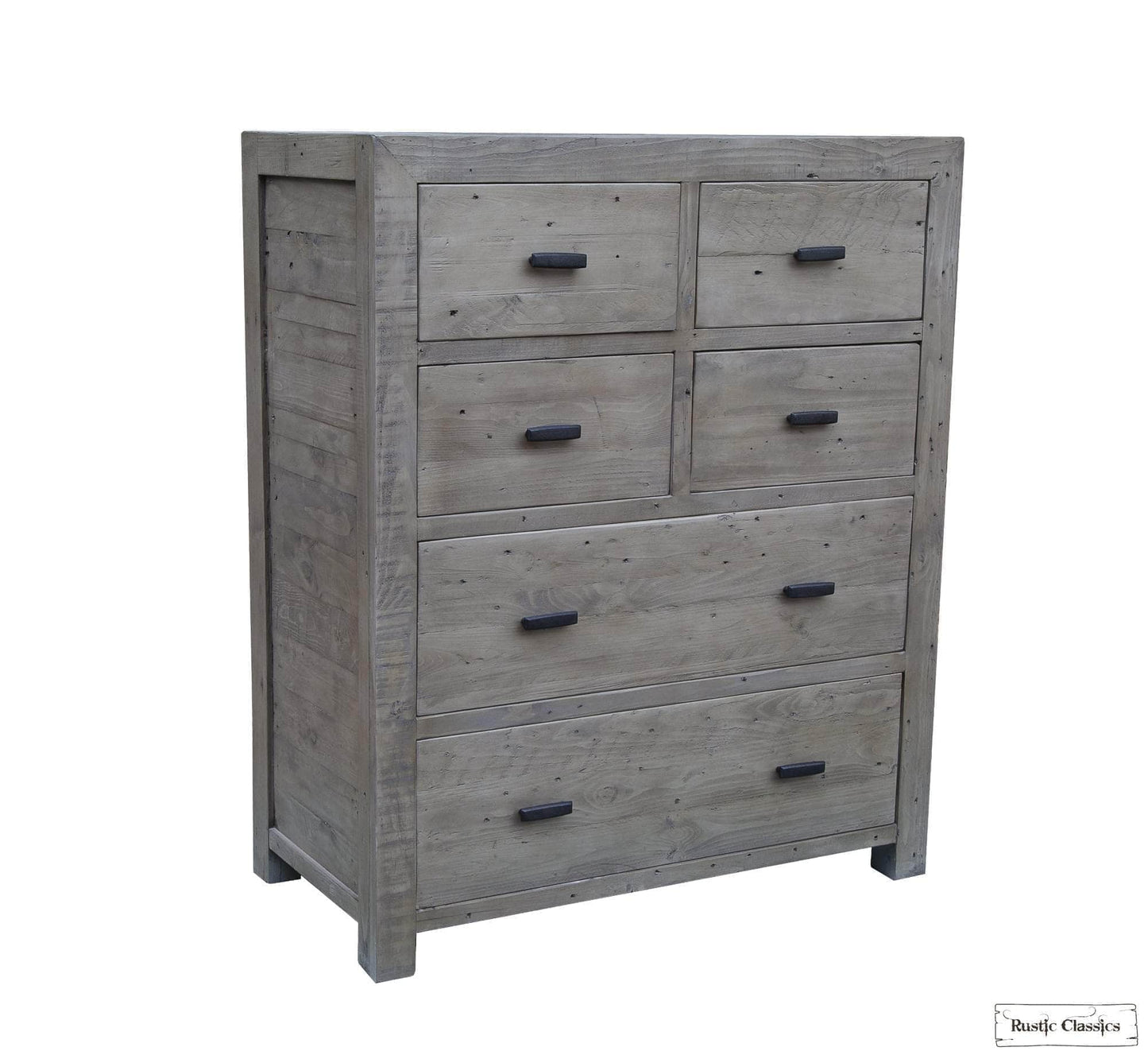 Rustic Classics Drawer Chest Whistler Reclaimed Wood 6 Drawer Chest in Grey