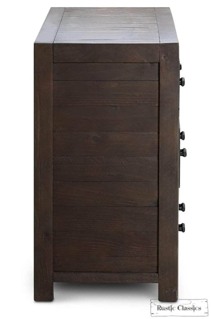 Rustic Classics Dresser Whistler Reclaimed Wood 7 Drawer Dresser in Brown