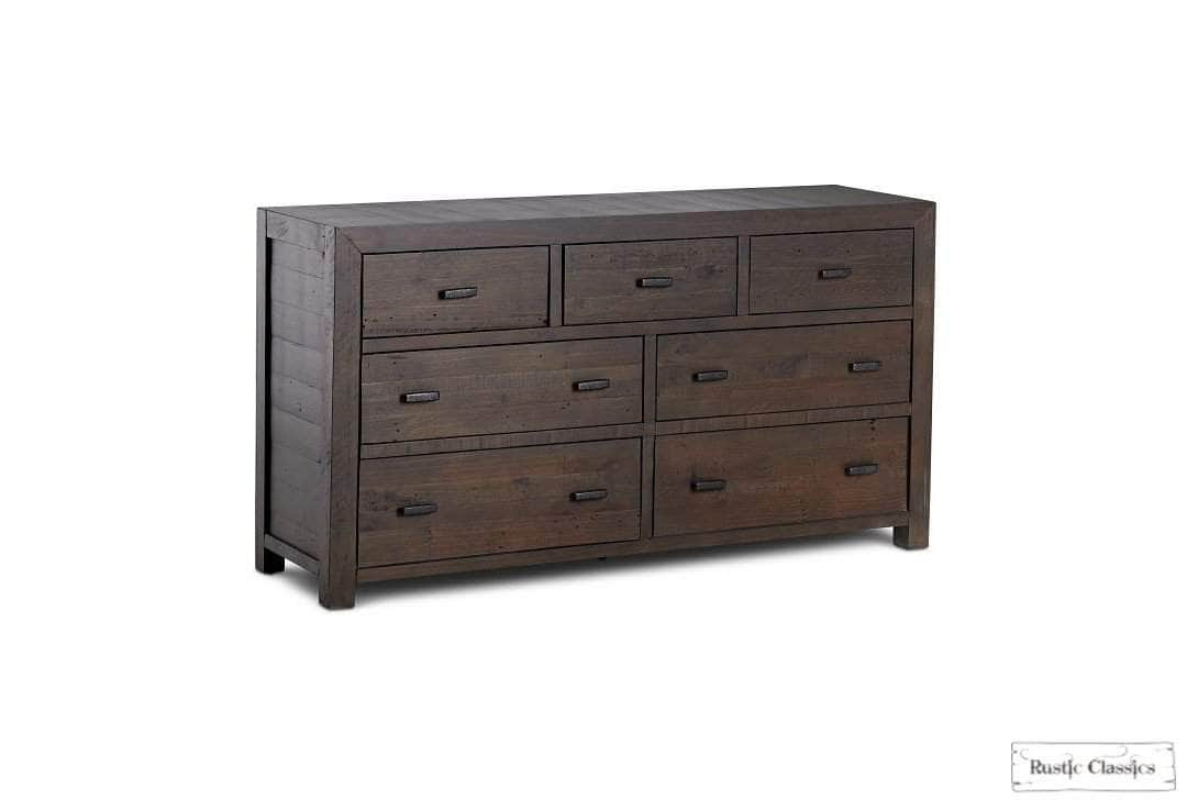 Rustic Classics Dresser Whistler Reclaimed Wood 7 Drawer Dresser in Brown