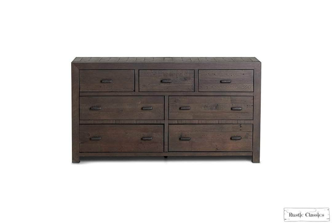 Rustic Classics Dresser Whistler Reclaimed Wood 7 Drawer Dresser in Brown