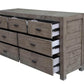 Rustic Classics Dresser Whistler Reclaimed Wood 7 Drawer Dresser in Grey