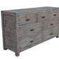 Rustic Classics Dresser Whistler Reclaimed Wood 7 Drawer Dresser in Grey