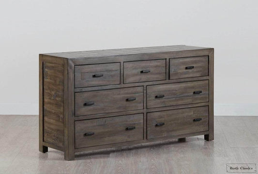 Rustic Classics Dresser Whistler Reclaimed Wood 7 Drawer Dresser in Grey