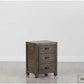 Rustic Classics Nightstand Whistler Reclaimed Wood 3 Drawer Nightstand in Grey